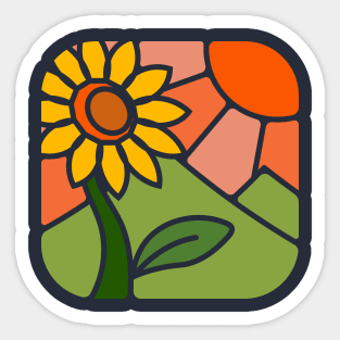 Sun flower Sticker